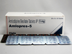 アムロプレス(Amlopres) 5mg ノルバスクジェネリック アムロジピン（Amlopres）