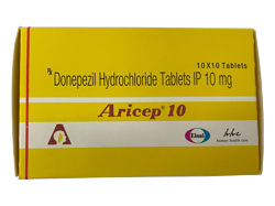 アリセプ(Aricep) 10mg 100錠 1箱 アリセプト インド市場版