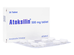 アトキシリン(Atoksilin) 500mg アモキシシリン 16錠/1箱