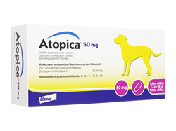 アトピカ(Atopica) 50mg 中型犬用(7.5kg〜36kg)