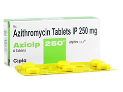 アジシップ(Azicip) 250mg ジスロマックジェネリック 6錠/1箱