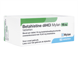 ベタヒスチン二塩酸塩(Betahistine Dihydrochloride) Mylan 16mg