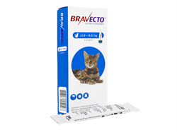 ブラベクト スポット(Bravecto Spot) 250mg 猫用(2.8kg-6.25kg) 0.89ml
