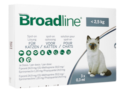ブロードライン(Broadline) スポットオン 猫用 (2.5kg未満)