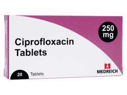 シプロフロキサシン(Ciprofloxacin) 250mg Medreich社製 シプロキサンジェネリック