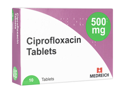 シプロフロキサシン(Ciprofloxacin) 500mg Medreich社製 シプロキサンジェネリック