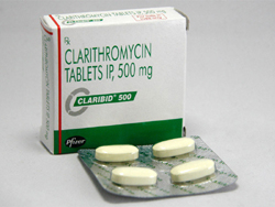 クラリスロマイシン（Claribid-500）