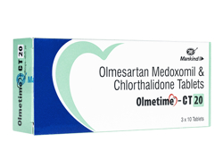オルメタイム(Olmetime) CT 20mg/12.5mg オルメサルタンメドキソミル・クロルタリドン錠