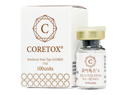 コアトックス(Coretox) 100 Units ボツリヌストキシン ヒト血清アルブミン・複合タンパク質不使用