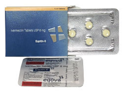 エクオチン(Eqotin) 6mg イベルメクチン 4錠/1箱