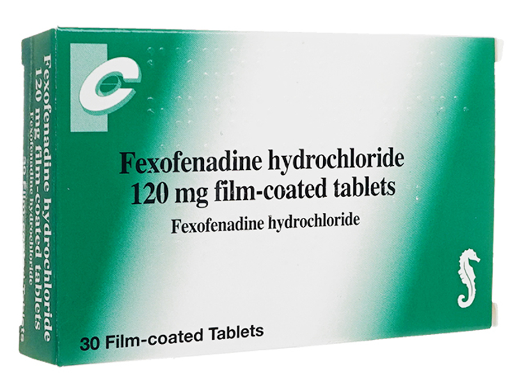 フェキソフェナジン(Fexofenadine) 120mg Chanelle Medical社製