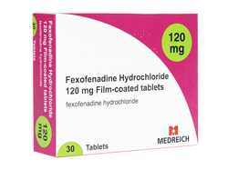 フェキソフェナジン(Fexofenadine) 120mg Medreich社製