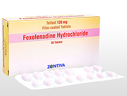 フェキソフェナジン(Fexofenadine) 120mg Zentiva社製