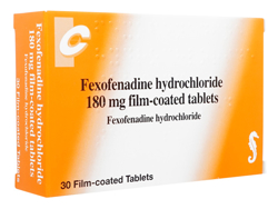 フェキソフェナジン(Fexofenadine) 180mg Chanelle Medical社製