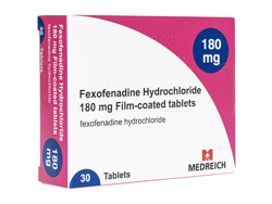 フェキソフェナジン(Fexofenadine) 180mg Medreich社製
