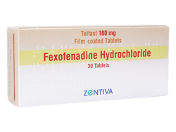 フェキソフェナジン(Fexofenadine) 180mg Zentiva社製