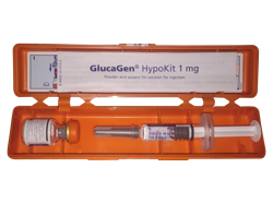 グルカゲン ハイポキット(GlucaGen Hypokit) 1mg グルカゴン注射器キット 内容物