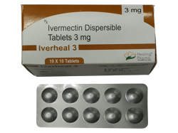 イベルヒール(Iverheal) 3mg イベルメクチン 100錠 1箱