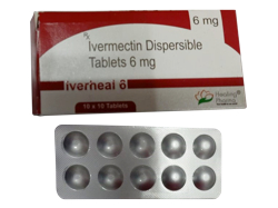 イベルヒール(Iverheal) 6mg イベルメクチン 100錠 1箱