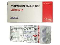 イベルジョン(Iverjohn) 12mg イベルメクチン 100錠 1箱