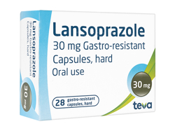 ランソプラゾール(Lansoprazole) 30mg (Teva) タケプロンジェネリック 28カプセル 別パッケージ