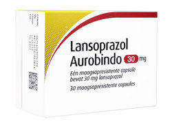 ランソプラゾール(Lansoprazole) 30mg (Aurobindo Pharma) タケプロンジェネリック 30カプセル