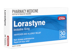 ロラスチン(Lorastyne) 10mg 30錠 1箱 クラリチンジェネリック