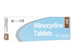 ミノサイクリン(Minocycline) Accord ミノマイシンジェネリック 28錠 1箱
