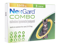ネクスガード コンボ スポットオン(NexGard Combo Spot-on) 猫用(2.5-7.5kg)