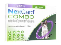 ネクスガード コンボ スポットオン(NexGard Combo Spot-on) 猫用(2.5kg未満)