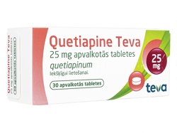 クエチアピン テバ (Quetiapine TEVA) 25mg