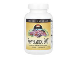 ���X�x���g���[��(Resveratrol) 200mg (Source Naturals) 120��