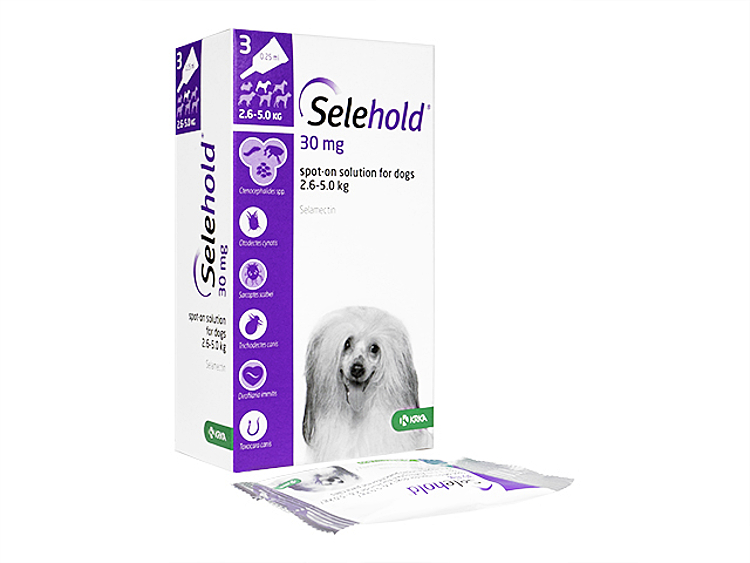 セレホールド(Selehold) 45mg 犬用(2.6kg〜5kg) 6本
