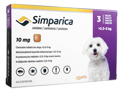 シンパリカ(Simparica) 10mg 犬用(1.3kg-2.5kg)