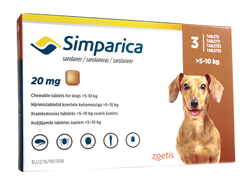 シンパリカ(Simparica) 5mg 犬用(1.3kg-2.5kg)
