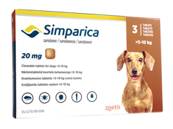 VpJ(Simparica) 5mg p(1.3kg-2.5kg)