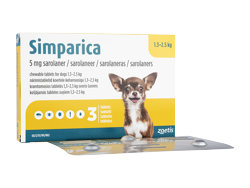 VpJ(Simparica) 5mg p(1.3kg-2.5kg)