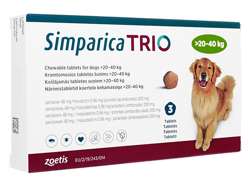 シンパリカ トリオ(Simparica Trio) 5mg 犬用(1.3kg-2.5kg)