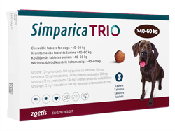 シンパリカ トリオ(Simparica Trio) 120mg 犬用(40kg-60kg)