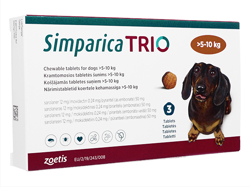 シンパリカ トリオ(Simparica Trio) 5mg 犬用(1.3kg-2.5kg)