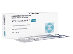 ストロメクトール(Stromectol) 3mg イベルメクチン 4錠 1箱