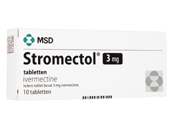 ストロメクトール(Stromectol) 3mg イベルメクチン 10錠 1箱