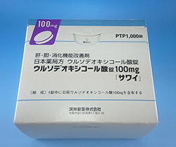 ウルソデオキシコール酸錠 100mg「サワイ」1000錠箱(参考)