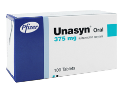 ペニシリン系抗生物質　ユナシン(Unasyn)