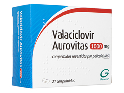 バラシクロビル(Valaciclovir) 1000mg (Aurovitas) バルトレックスジェネリック 21錠 1箱