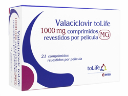 バラシクロビル(Valaciclovir) 1000mg (Pensa) バルトレックスジェネリック 21錠 1箱