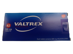 バルトレックス（Valtrex）500mg (タイ市場向け) 42錠 1箱